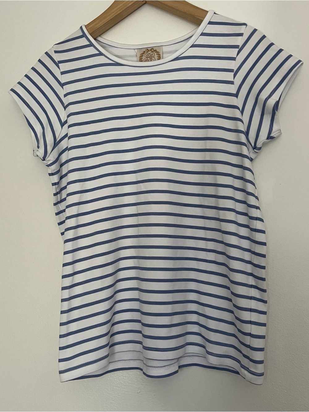 The Beaufort Bonnet Company Penny's Play Shirt Park City Periwinkle Stripe 14